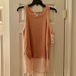 Women FittedScoop Neck Sweater Tank Top